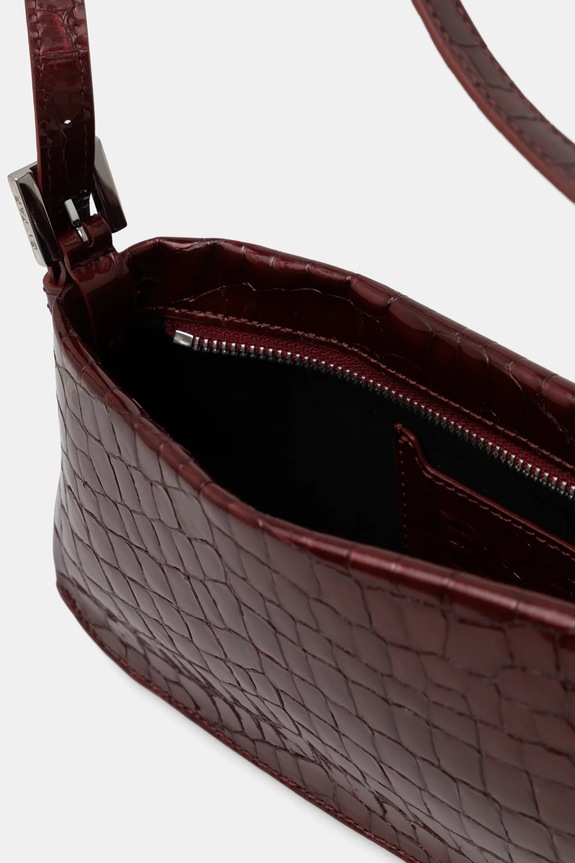 Kožna torba By Far Dulce MWBSB009CL033BR045PL bordo