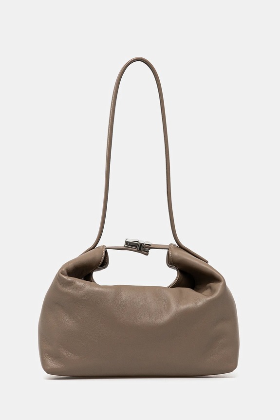 Akcesoria By Far torebka skórzana Bea MWBSB052LL028BG017PL beżowy