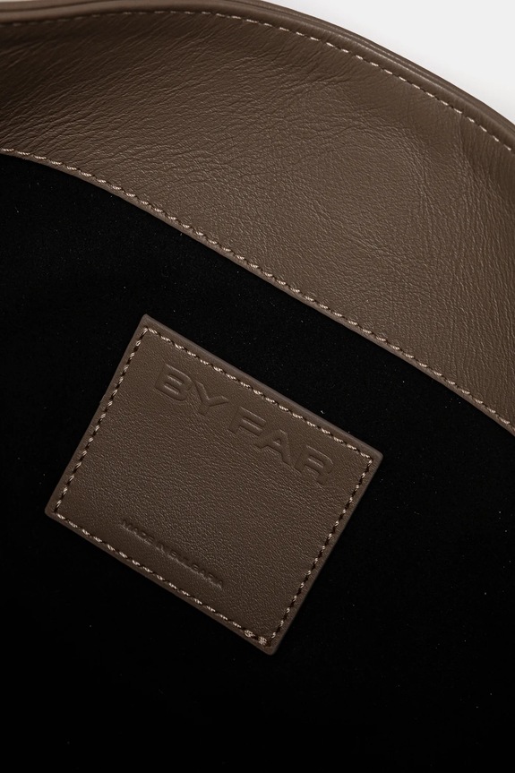 By Far torebka skórzana Bea MWBSB052LL028BG017PL beżowy