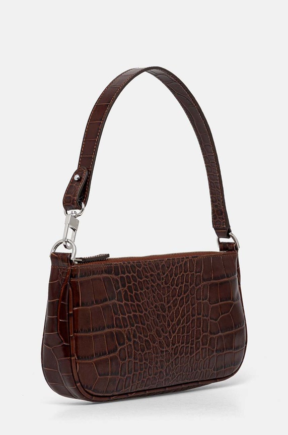 By Far torebka skórzana Rachel 18FWRCLSNEDMED brązowy AW24