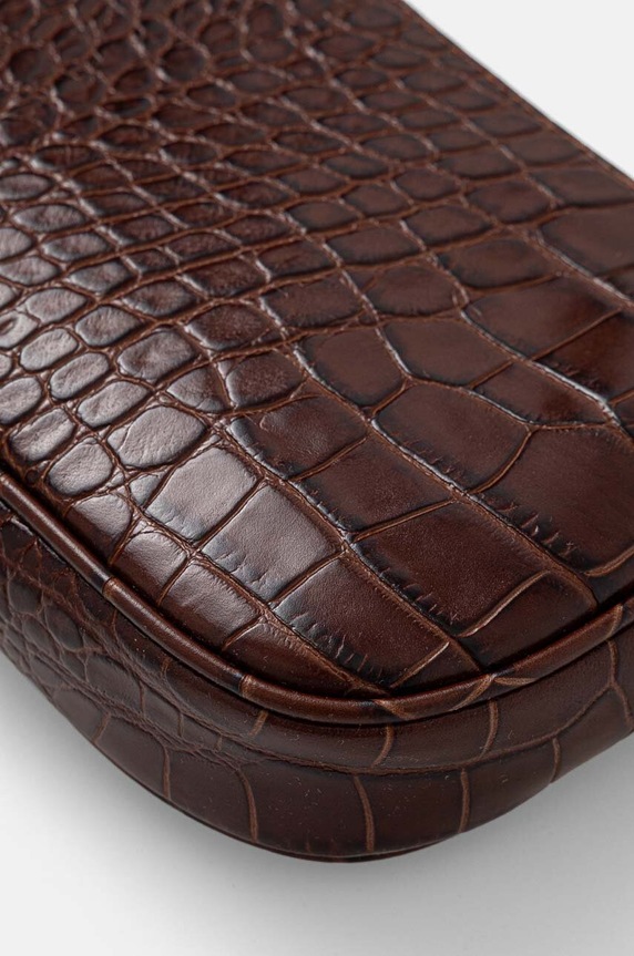 By Far torebka skórzana Rachel brązowy 18FWRCLSNEDMED