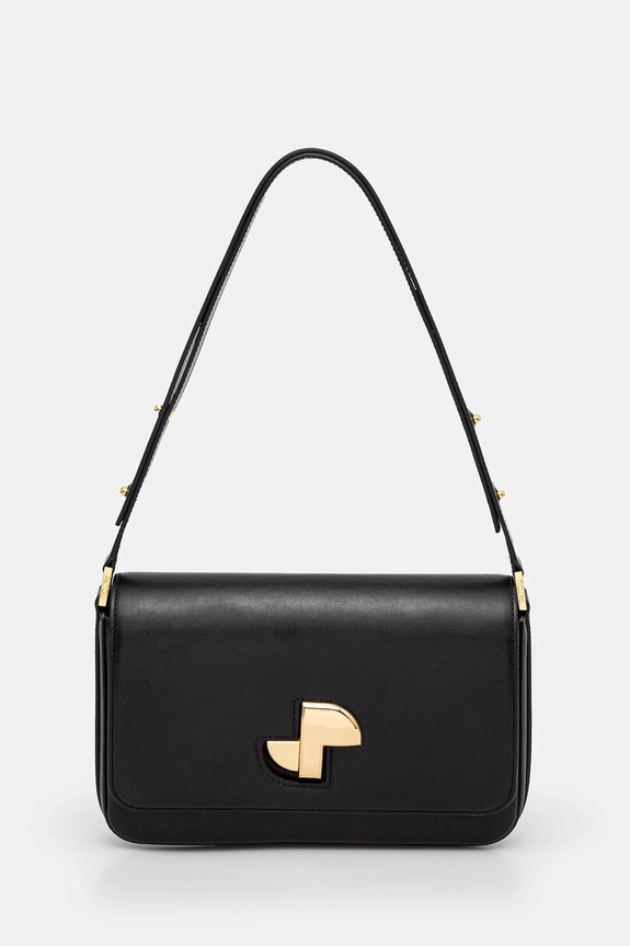 Patou poseta de piele uni negru BA0175000