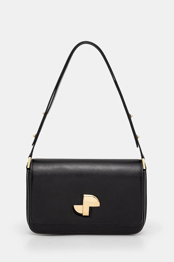 Patou poseta de piele uni negru BA0175000