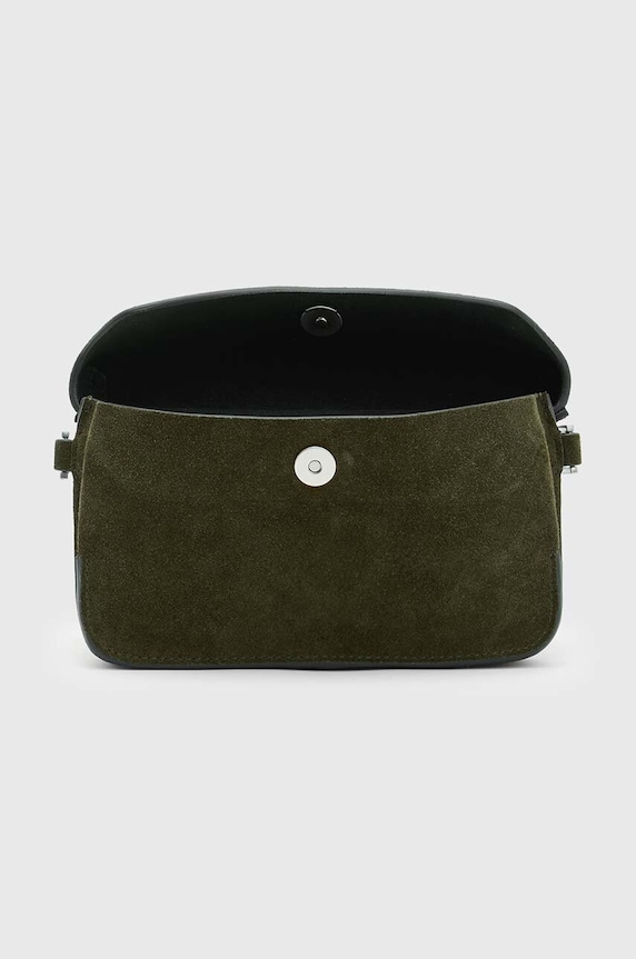 Semišová kabelka AllSaints ZOE černá W235XB