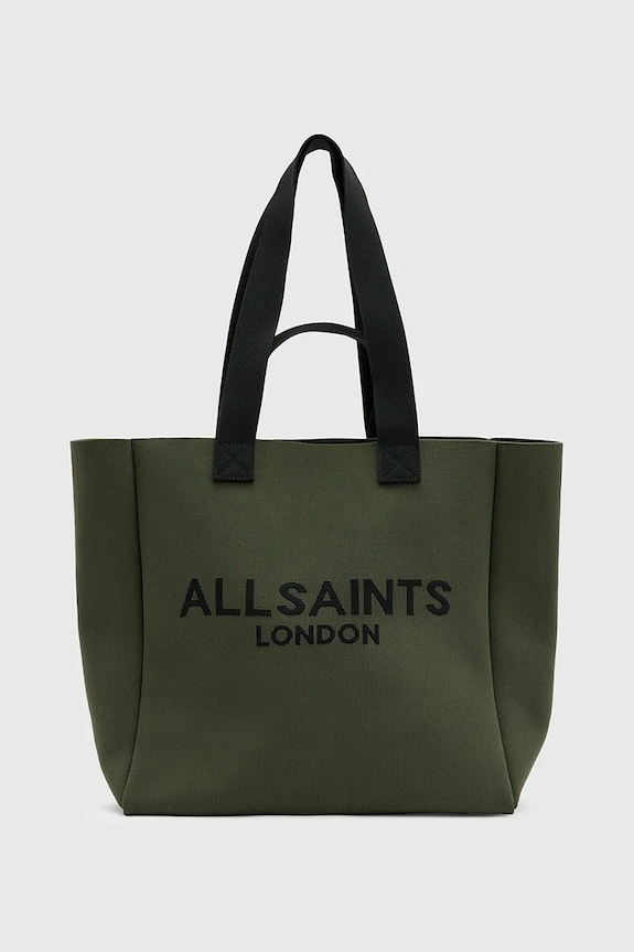 Kabelka AllSaints IZZY potisk zelená W311XB