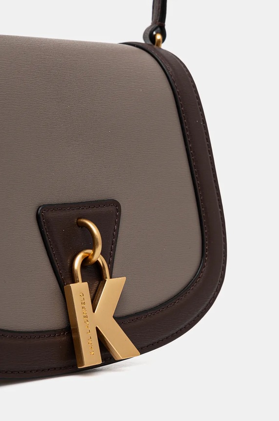 Kiegészítők Karl Lagerfeld bőr táska 246W3015 szürke