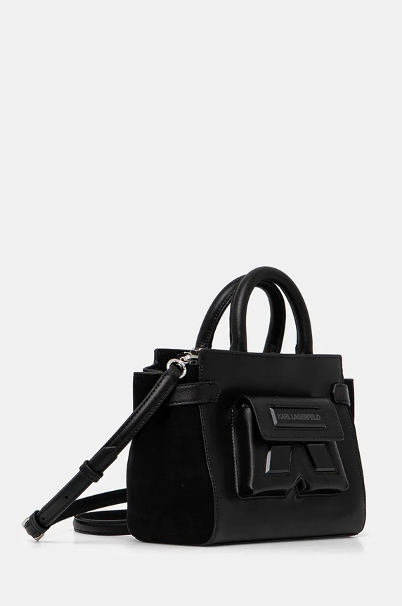 Karl Lagerfeld torebka skórzana 246W3055 czarny AW24