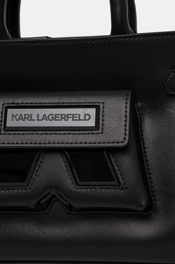 Karl Lagerfeld torebka skórzana czarny 246W3055