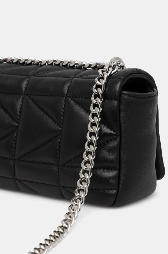 Karl Lagerfeld torebka skórzana czarny 246W3089