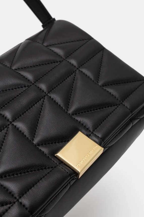 Doplňky Kožená kabelka Karl Lagerfeld 246W3091 černá