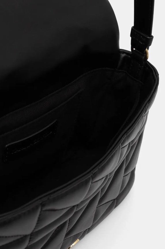 Kožená kabelka Karl Lagerfeld 246W3091 černá