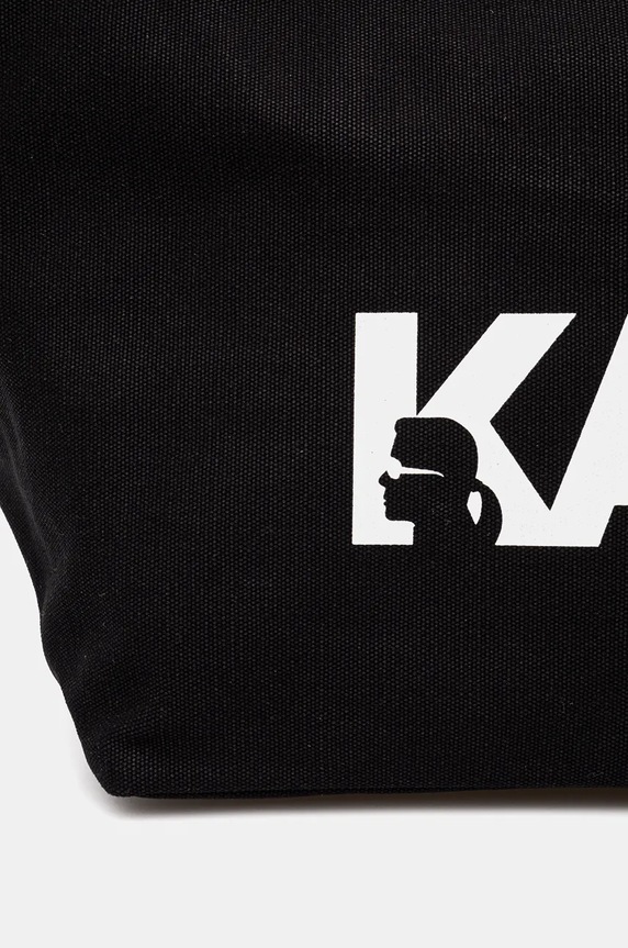 Bavlněná kabelka Karl Lagerfeld černá 246W3886