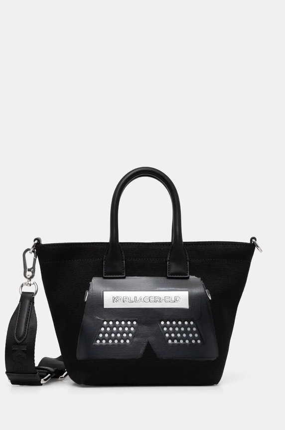 Karl Lagerfeld torebka nie mieści A4 czarny 246W3885