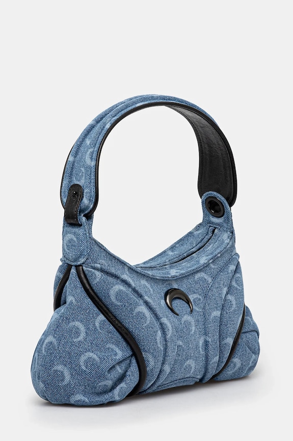Marine Serre torebka Moon Laser Denim Futura WBA010A.CDEN0001 niebieski AW24