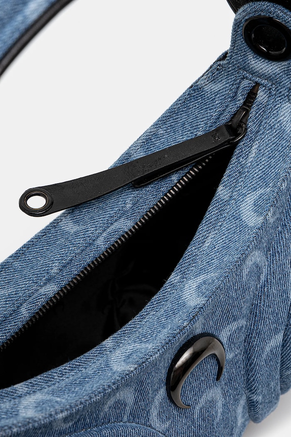 Marine Serre torebka Moon Laser Denim Futura WBA010A.CDEN0001 niebieski