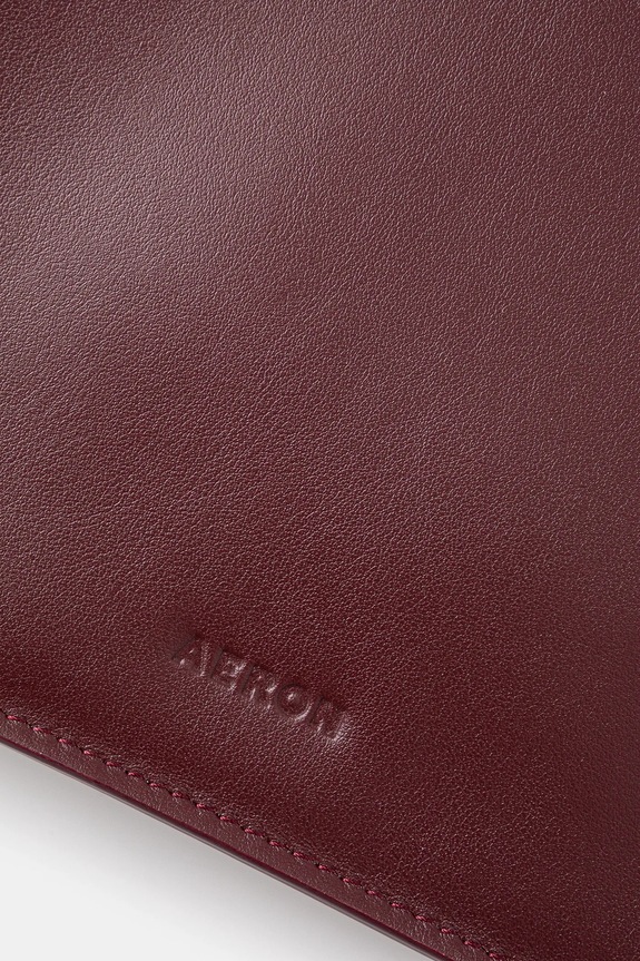 Kožna torba AERON bordo BG164919