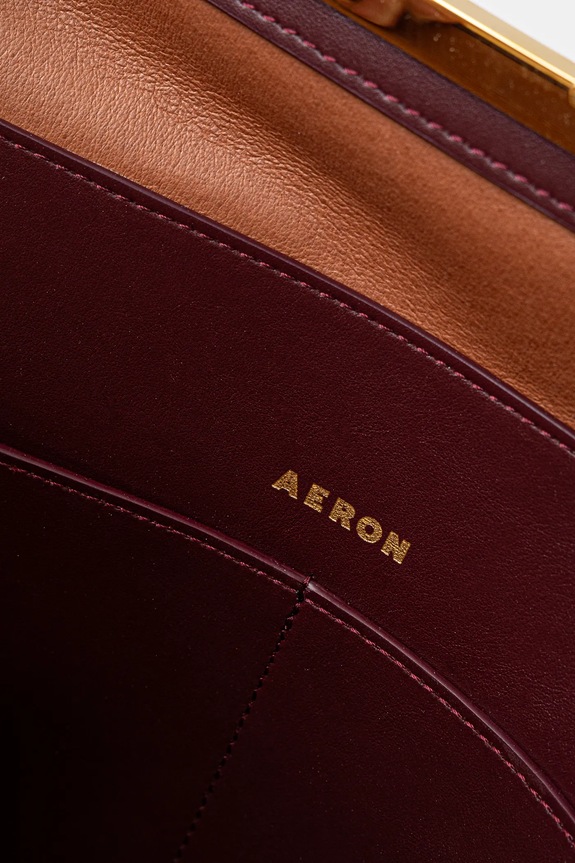 Kožna torba AERON BG164919 bordo