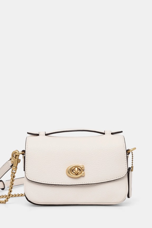 Kožená kabelka Coach Cassie Crossbody Bag 17 přírodní kůže béžová CW565
