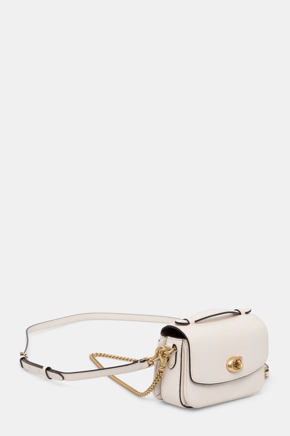 Kožená kabelka Coach Cassie Crossbody Bag 17 CW565 béžová AW24