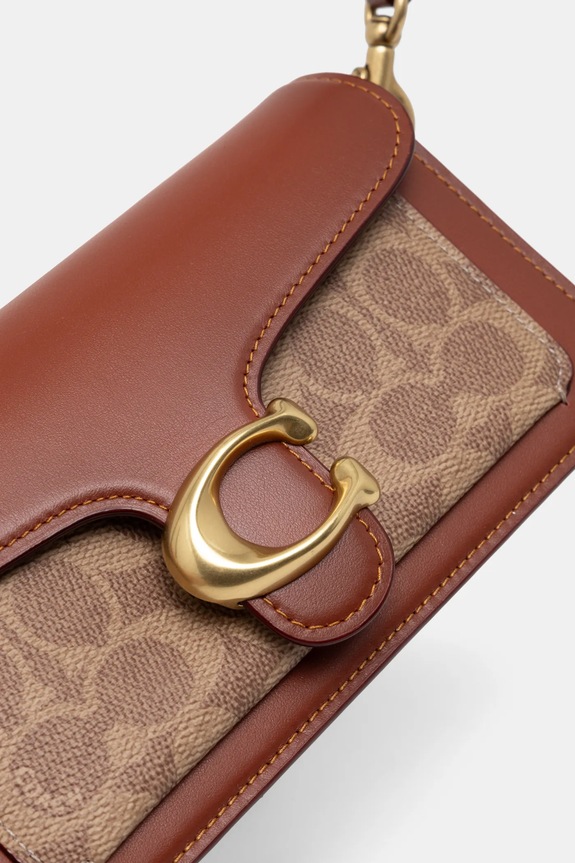 Coach borsa a mano in pelle Tabby marrone CY200