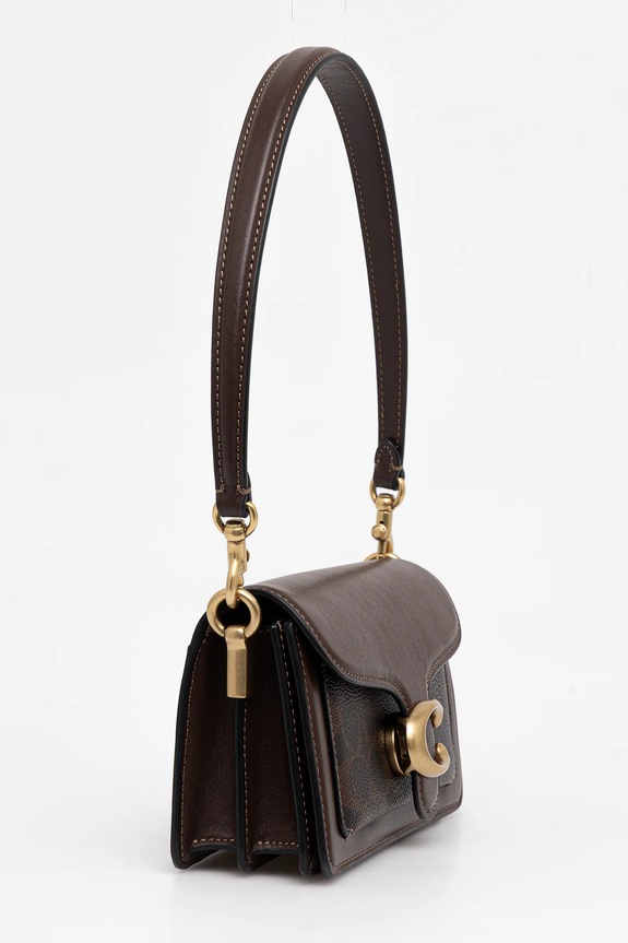 Accesorii Coach poșetă de piele Tabby CY200 maro