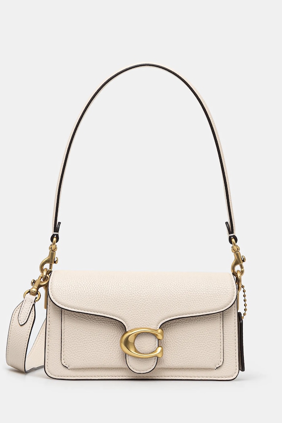 Coach leather handbag Tabby detachable strap beige CY201