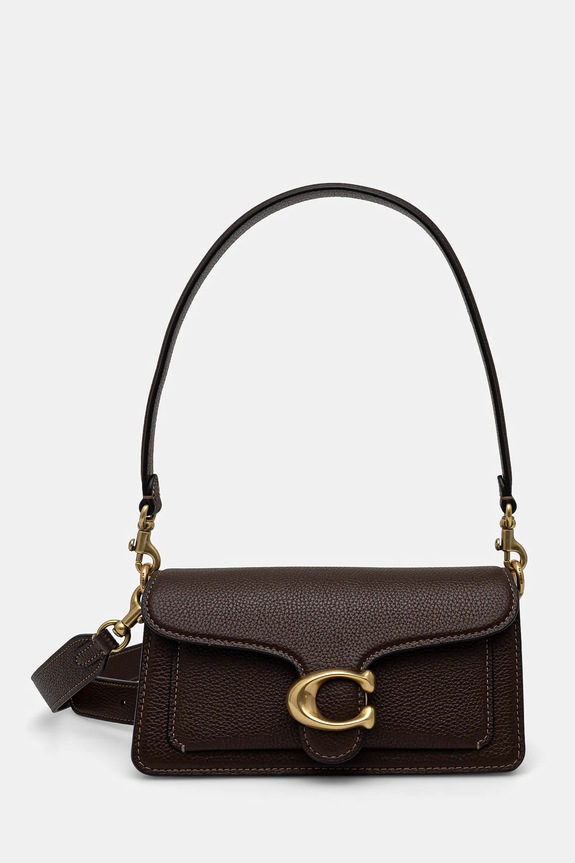 Δερμάτινη τσάντα Coach Tabby Shoulder Bag 20 λείο δέρμα καφέ CY201