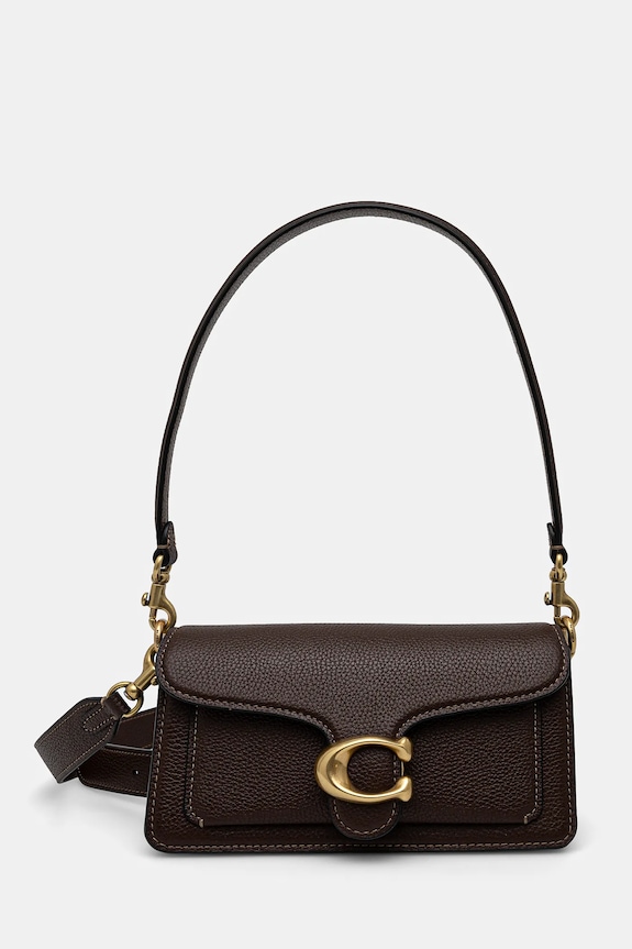 Δερμάτινη τσάντα Coach Tabby Shoulder Bag 20 λείο δέρμα καφέ CY201