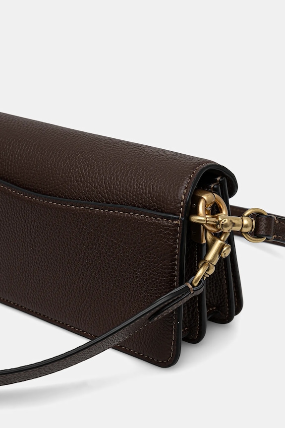 Αξεσουάρ Δερμάτινη τσάντα Coach Tabby Shoulder Bag 20 CY201 καφέ