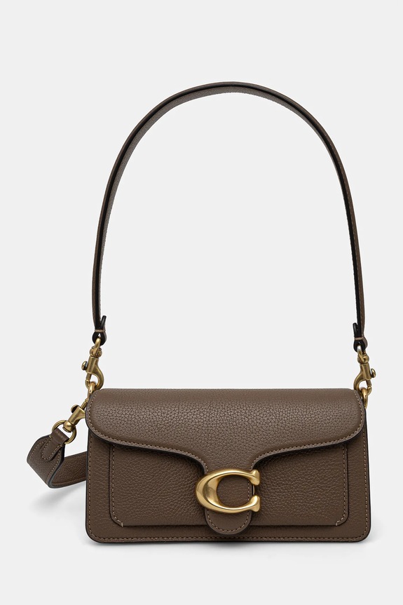 Coach torebka skórzana Tabby Shoulder Bag 20 skóra licowa brązowy CY201