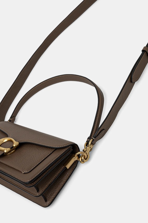 Coach torebka skórzana Tabby Shoulder Bag 20 CY201 brązowy