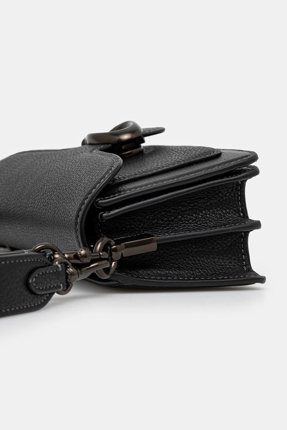 Δερμάτινη τσάντα Coach Tabby Shoulder Bag 20 μαύρο CY201