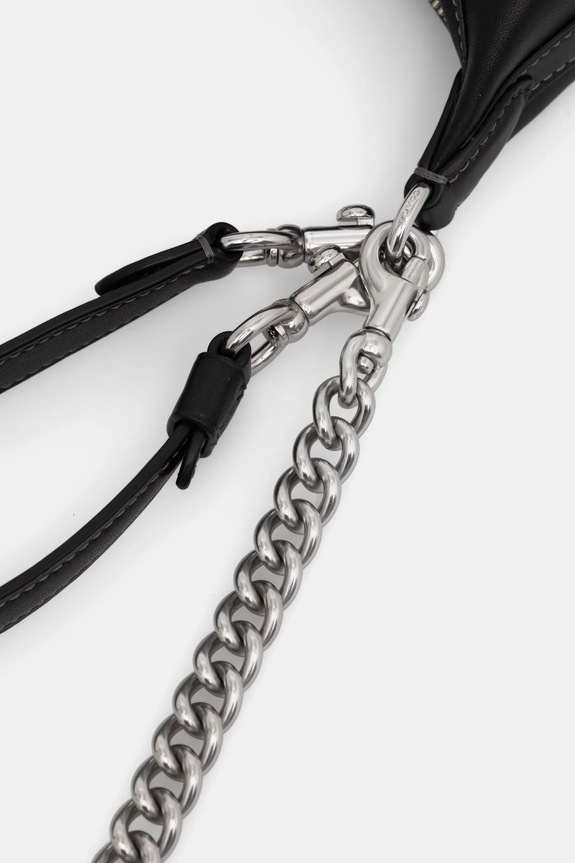 Δερμάτινη τσάντα Coach Juliet μαύρο CW640