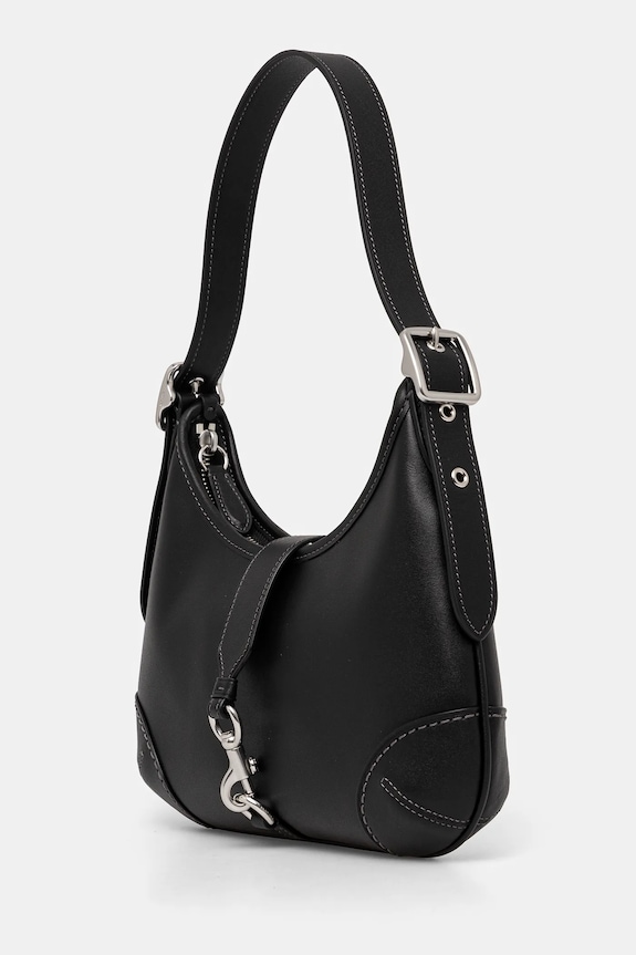 Kožna torba Coach Hamptons CW642 crna AW25