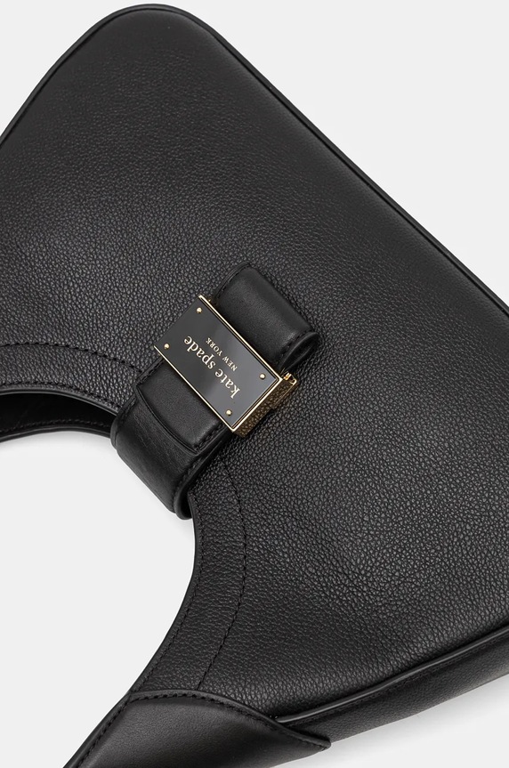 Δερμάτινη τσάντα Kate Spade μαύρο KI460