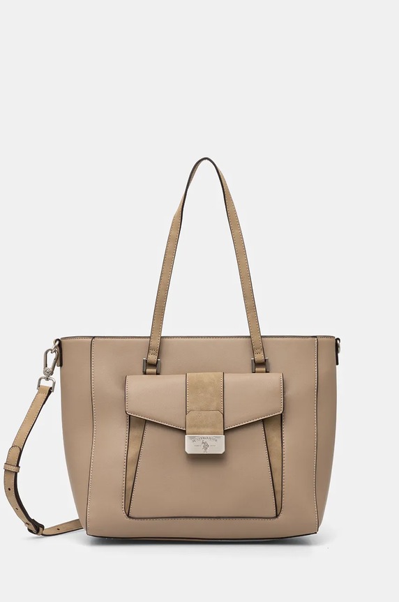 U.S. Polo Assn. torebka Romantic mieści A4 beżowy BIUR08422WVP