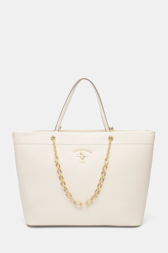 U.S. Polo Assn. torebka Stanford mieści A4 beżowy BEUSS6369WVP