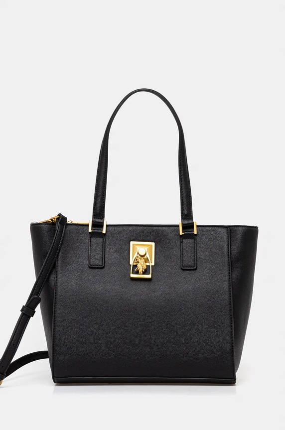Чанта U.S. Polo Assn. Earth изкуствен черен BIUEH8485WVP