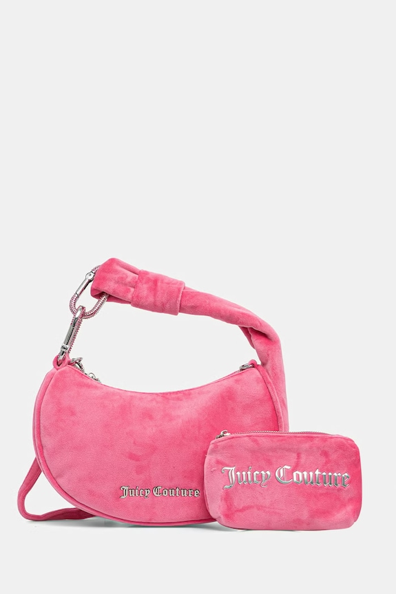 Juicy Couture kabelka hobo dámska zamatová Blossom ružová BIJL55311WPO