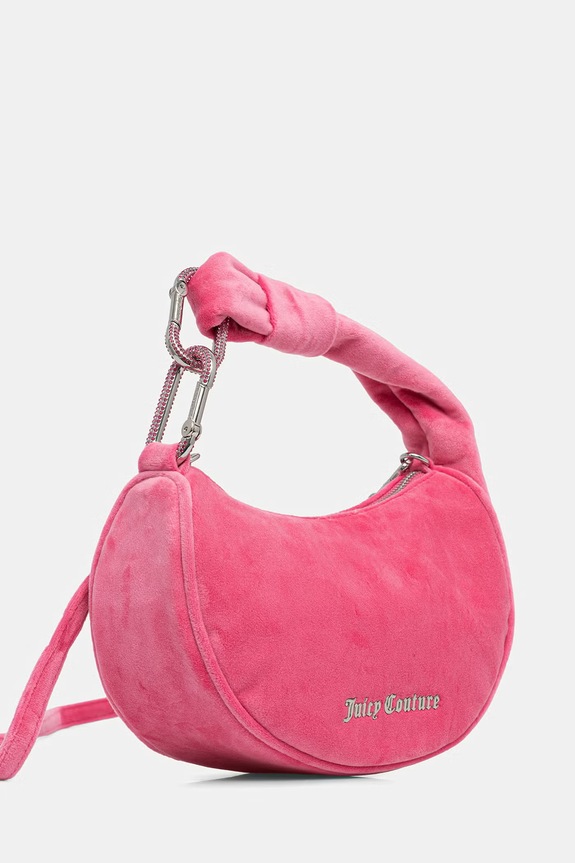 Juicy Couture kabelka hobo dámska zamatová Blossom BIJL55311WPO ružová SS26