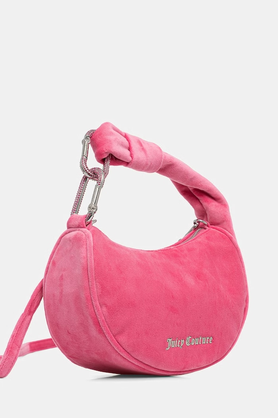 Juicy Couture kabelka hobo dámska zamatová Blossom BIJL55311WPO ružová SS26