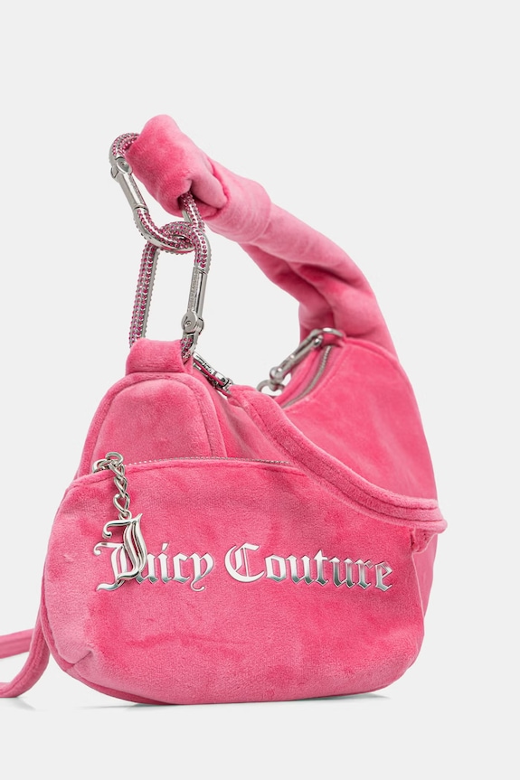 Juicy Couture kabelka hobo dámska zamatová Blossom ružová BIJL55311WPO