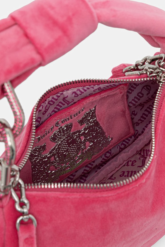 Juicy Couture kabelka hobo dámska zamatová Blossom BIJL55311WPO ružová