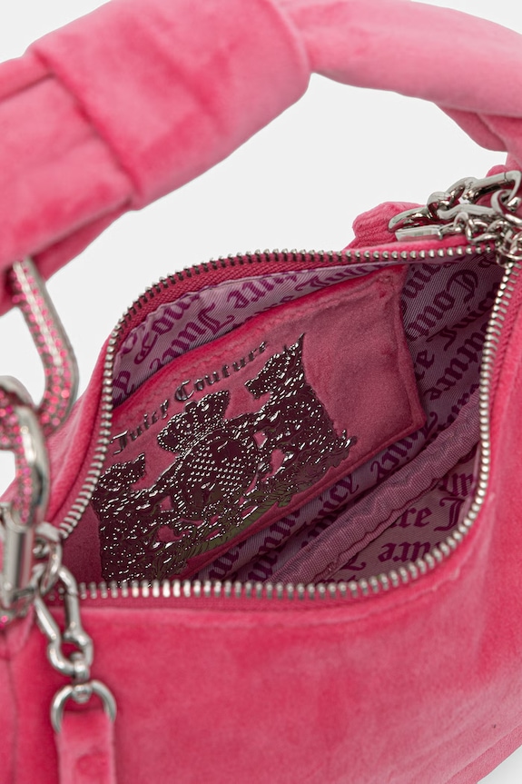 Juicy Couture kabelka hobo dámska zamatová Blossom BIJL55311WPO ružová