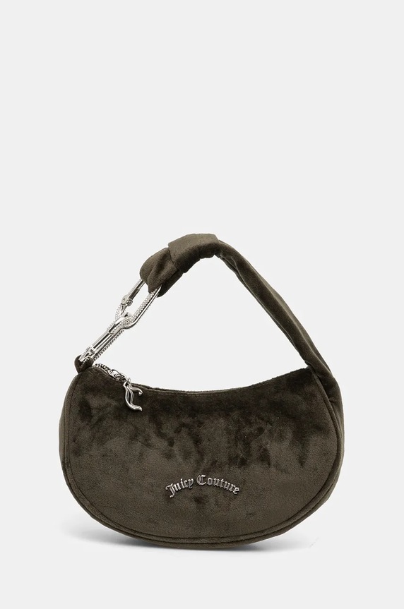Juicy Couture torebka hobo damska welurowa Blossom nie mieści A4 zielony BIJL55311WPO