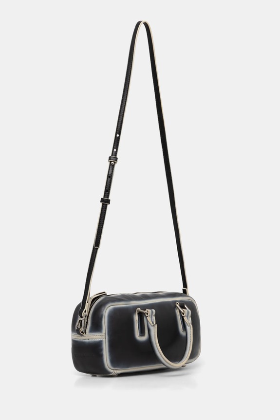 Kožená kabelka Stand Studio Alexa Mini Bowling Bag 66301.7010 námořnická modř AW24
