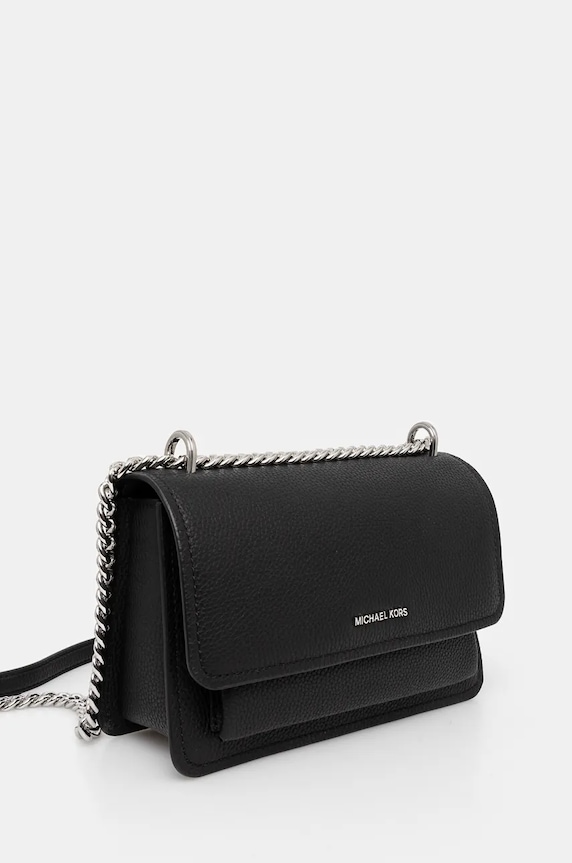 Kožená kabelka MICHAEL Michael Kors 30T4SC7L3T čierna AW24