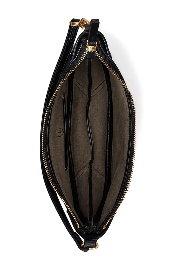 Polo Ralph Lauren hobo kabelka dámská kožená černá 428929801