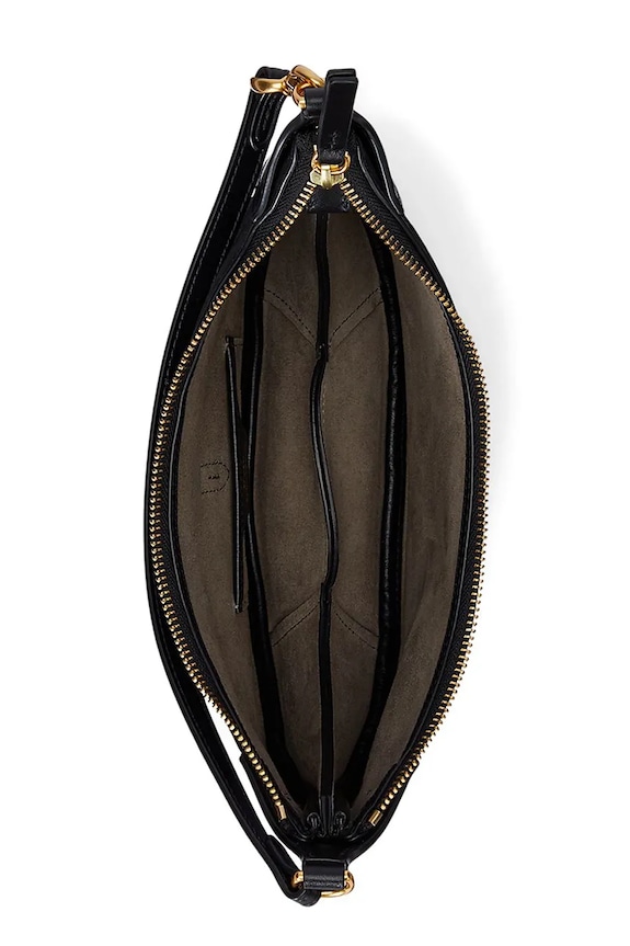 Polo Ralph Lauren hobo kabelka dámská kožená černá 428929801