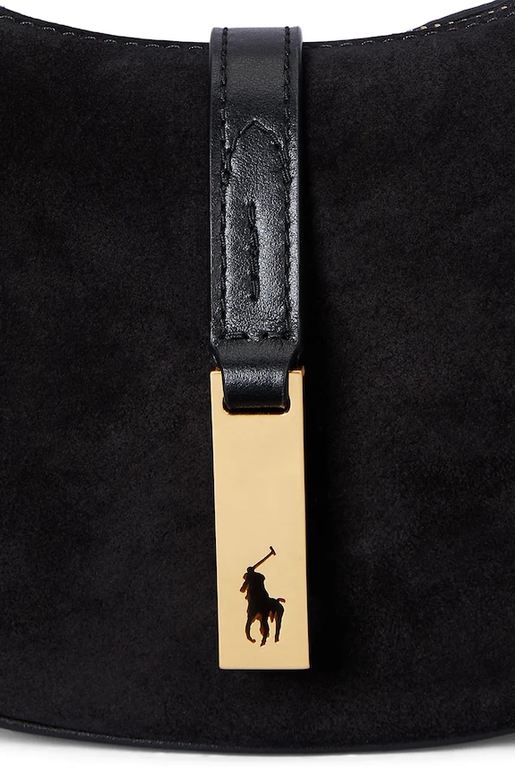 Polo Ralph Lauren hobo kabelka dámská kožená 428929801 černá